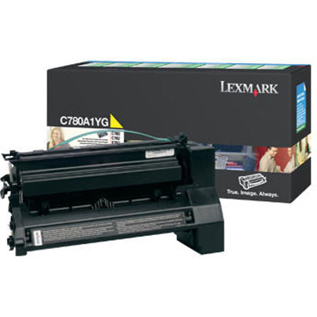 Orignal Lexmark C780A1YG Standard Yield Yellow Toner Cartridge