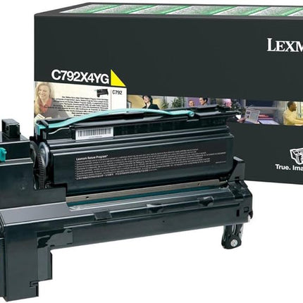 Genuine Lexmark C792X4YG Extra High-Yield Yellow Toner Cartridge