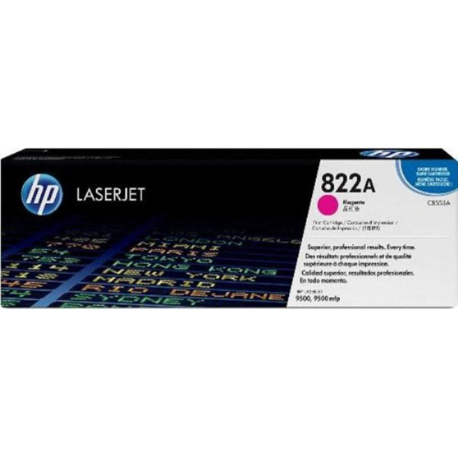 HP 822A Magenta Laser Toner Cartridge, C8553A