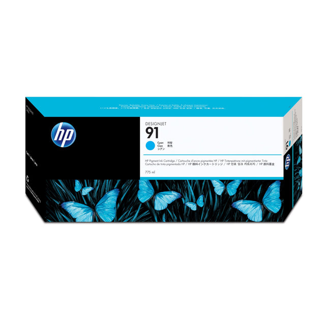 Original HP 91 775-ml (C9467A) Cyan Ink Cartridge
