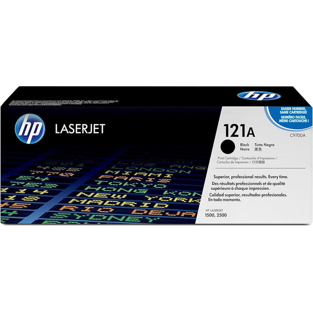 HP 121A Standard Yield Black Toner Cartridge, C9700A