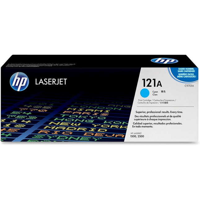 HP 121A Standard Yield Cyan Toner Cartridge, C9701A