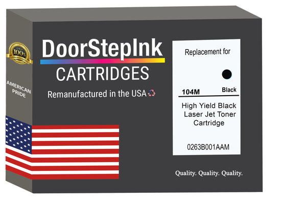 DoorStepInk Brand For Canon 104M High Yield Black Remanufactured in the USA Toner Cartridge,0263B001AAM