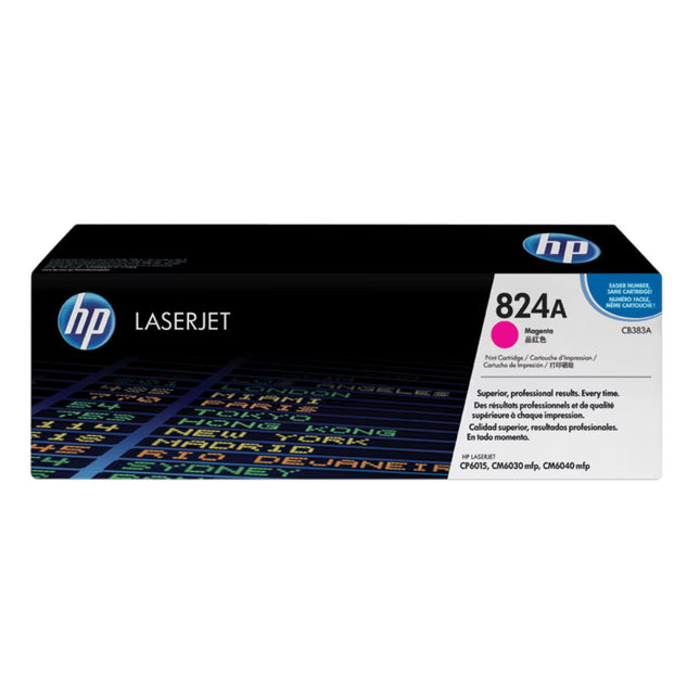Original HP 824A Standard Yield Magenta Toner Cartridge, CB383A