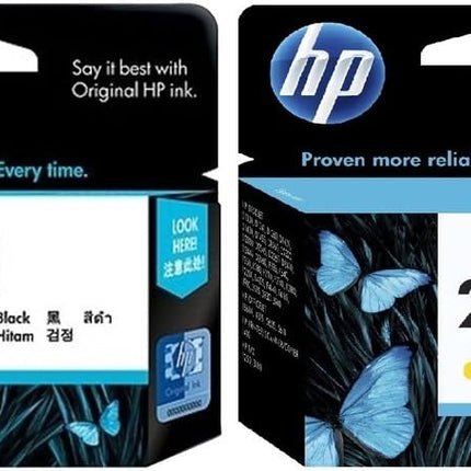 Original HP 21/22 Standard Yield Black & Color Ink Cartridge, CC630AA