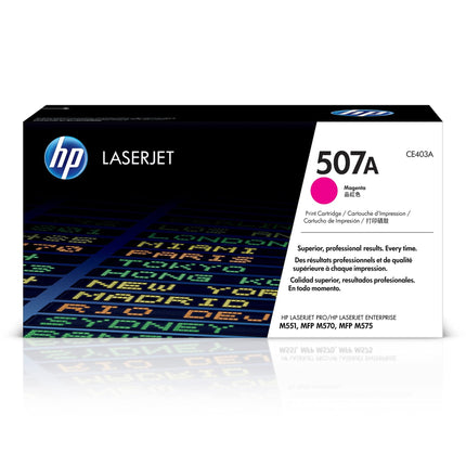Genuine HP 507A Standard-Yield Magenta Toner Cartridge, CE403A