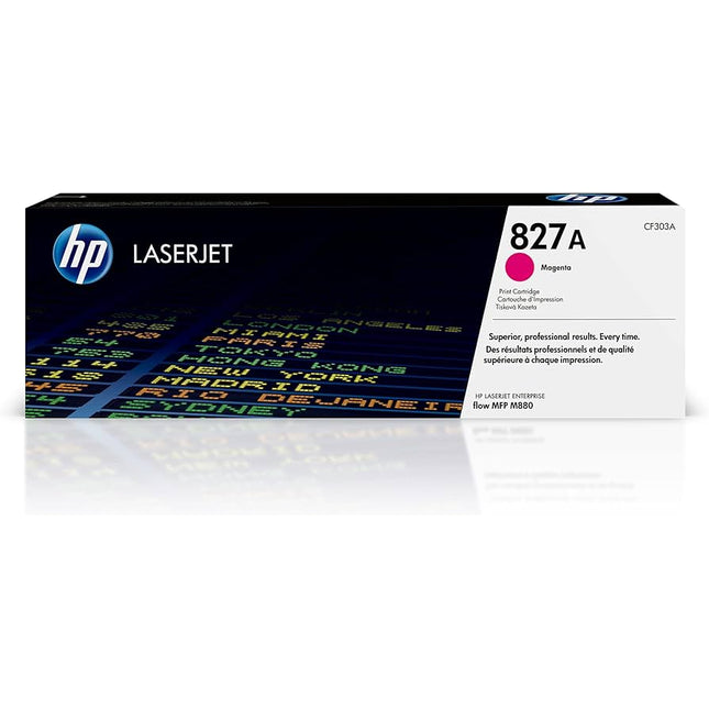 Genuine HP 827A Standard-Yield Magenat Laser Toner Cartridge, CF303A