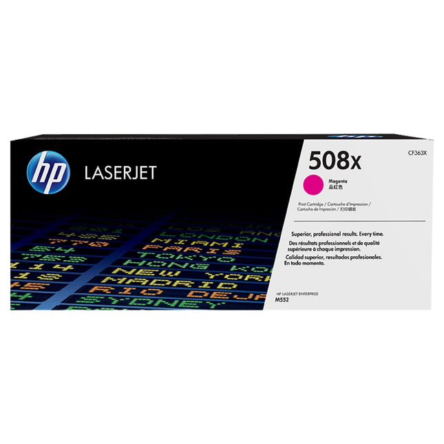 HP 508X High Yield Magenta LaserJet Toner Cartridge, CF363X
