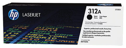 Original HP 312A Standard Yield Black Toner Cartridge, CF380A