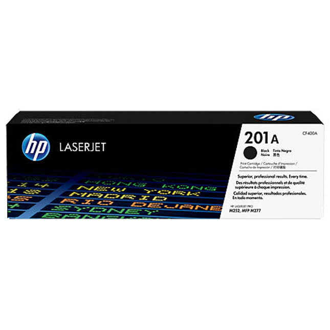 Original HP 201A Standard Yield Black Toner Cartridge, CF400A