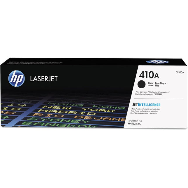 HP 410A Standard-Yield Black Laser Toner Cartridge, CF410A 