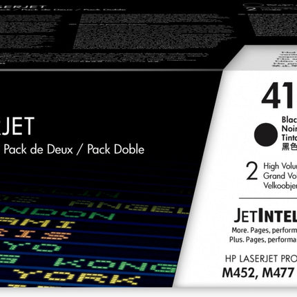 HP 410X High-Yield Black Laser Toner Cartridge, CF410XD (6,500 Page Yield) 