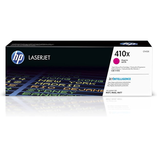 HP 410X High-Yield Magenta Laser Toner Cartridge, CF413X