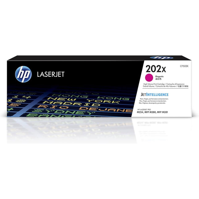HP 202X High Yield Magenta Toner Cartridge, CF503X