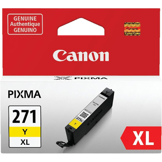 Canon CLI-271XL High Yield Yellow Inkjet Cartridge, 0339C001