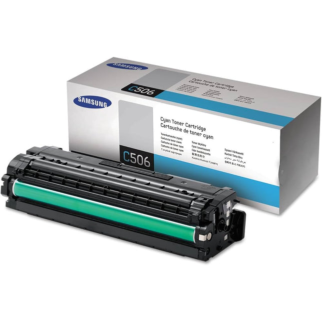 Orignal Samsung C506S Standard Yield Cyan Toner Cartridge, CLT-C506S