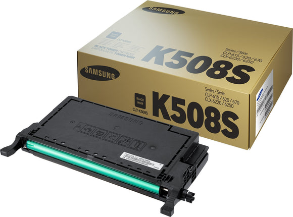 Original Samsung C508S Standard Yield Cyan Toner Cartridge, CLT-C508S