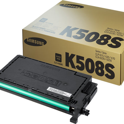 Original Samsung K508S Standard Yield Black Toner Cartridge, CLT-K508S