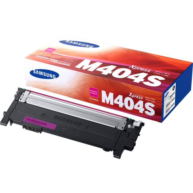 Original Samsung M404 Standard Yield Magenta Toner Cartridge, CLT-M404S
