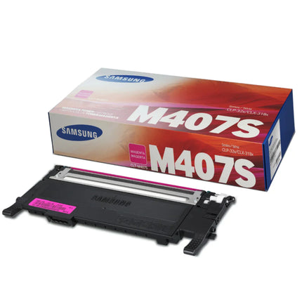 Orignal Samsung M407 Standard Yield Magenta Toner Cartridge, CLT-M407S