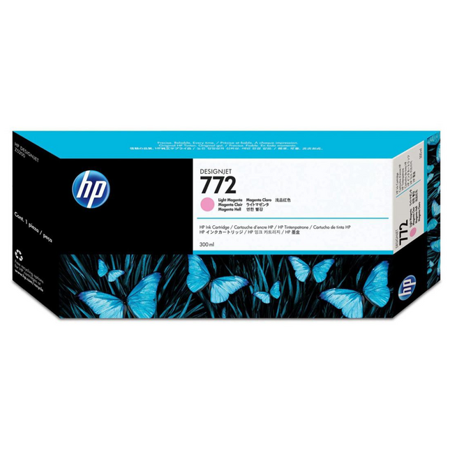 HP 772 300-ml Light Magenta DesignJet Ink Cartridge, CN631A