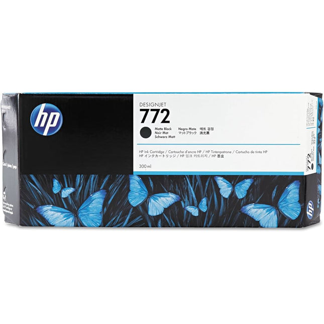HP 772 300-ml Matte Black DesignJet Ink Cartridge, CN635A