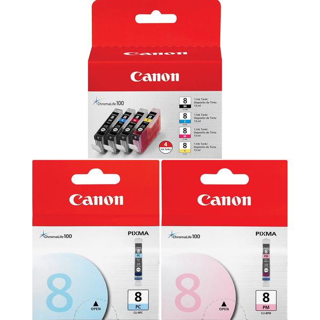 Original Canon CLI-8 Standard Yield 6 Pack Ink Tanks