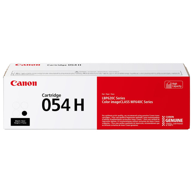 Canon 054H High-Yield Black LaserJet Toner Cartridge, 3028C001
