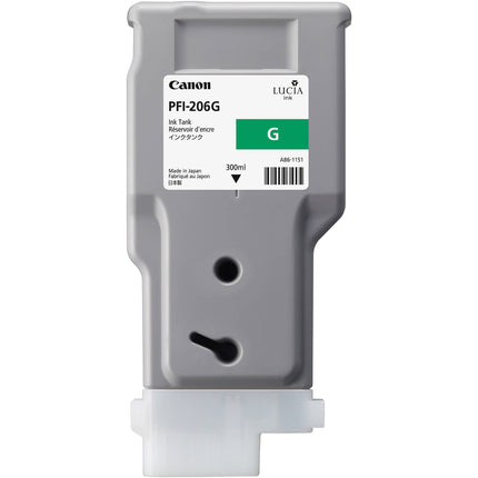 Original Canon PFI-206 300mL Green Ink Cartridge