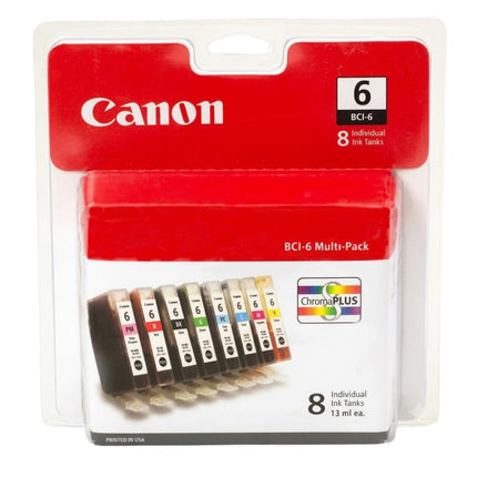 Canon BCI-6 Black and Color Ink Cartridge-8 Pack