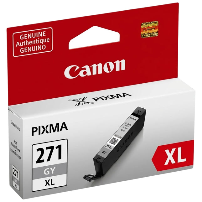 Canon CLI-271XL High Yield Gray Inkjet Cartridge, 0340C001