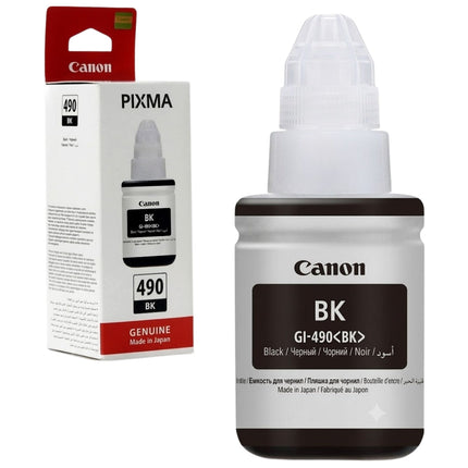 Canon GI-490 (135mL) Black MegaTank Ink Bottle, 0663C001