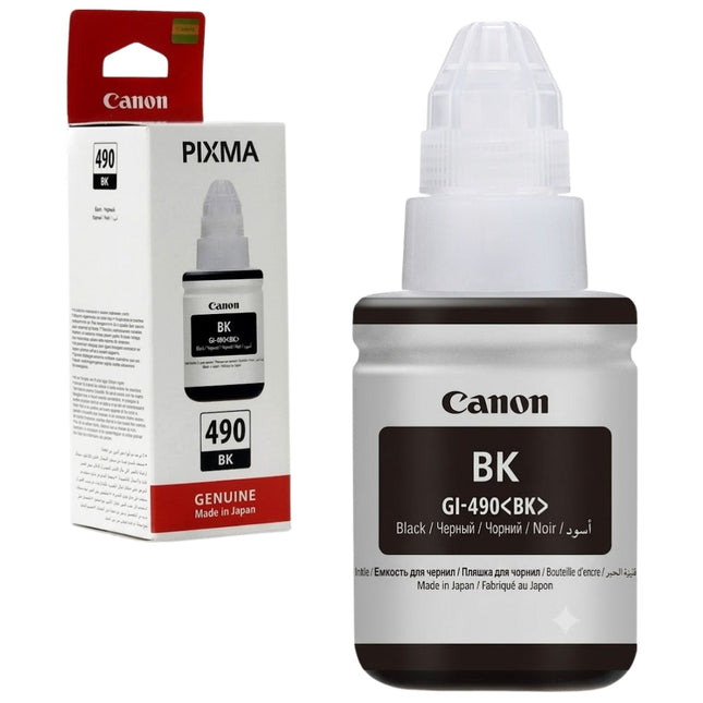 Canon GI-490 (135mL) Black MegaTank Ink Bottle, 0663C001