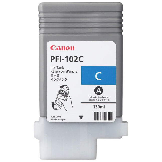 Canon PFI-102 130mL Cyan Ink Cartridge