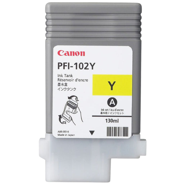 Canon PFI-102 130mL Yellow Ink Cartridge