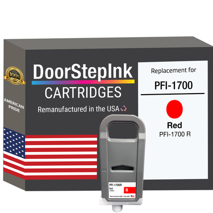 Canon PFI-1700 red ink cartridge - U.S. remanufactured
