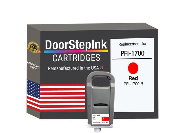 Canon PFI-1700 red ink cartridge - U.S. remanufactured