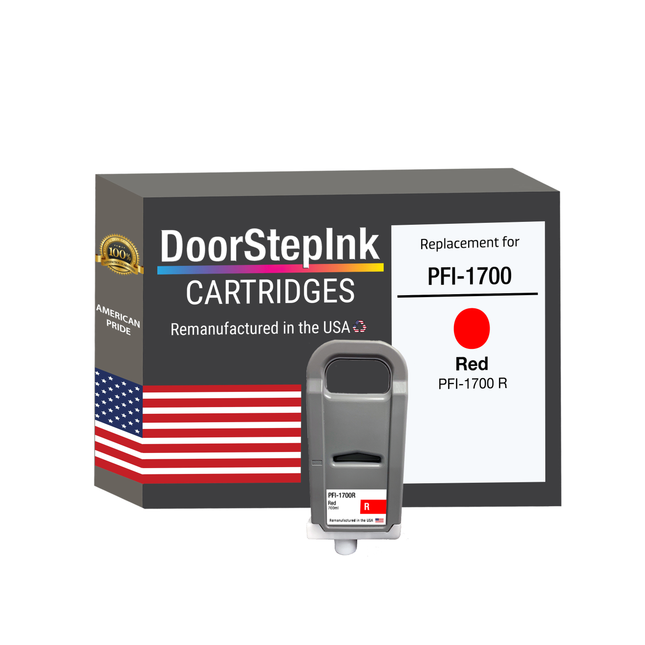 Canon PFI-1700 red ink cartridge - U.S. remanufactured