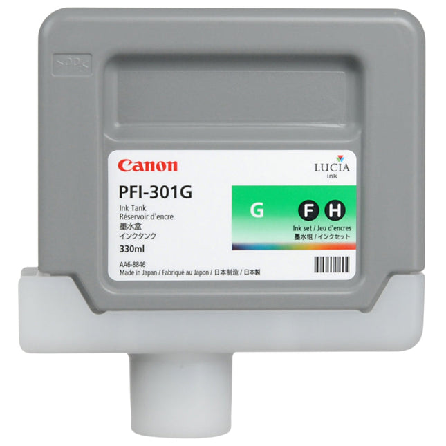 Canon PFI-301G Standard-Yield Green Ink Cartridge, 1493B001AA