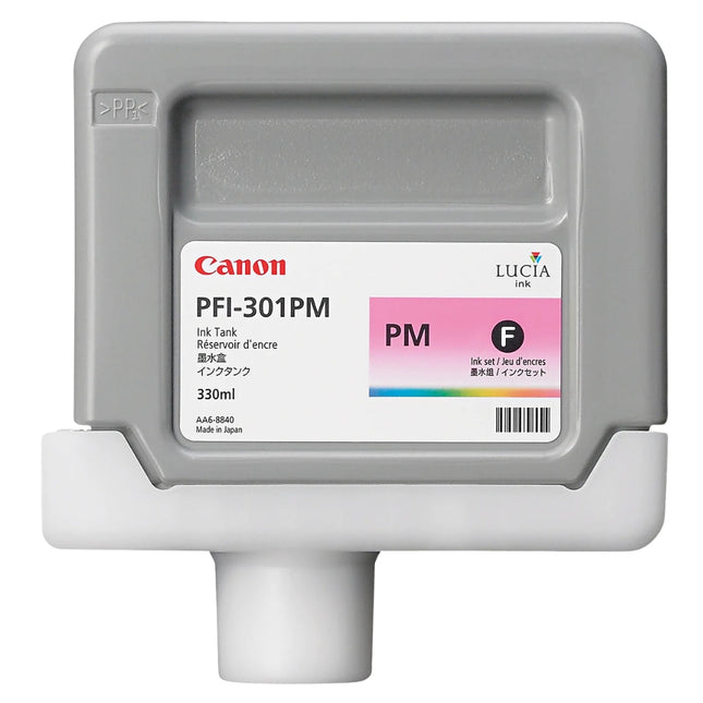 Canon PFI-301PM Standard-Yield Photo Magenta Ink Cartridge, 1491B001AA