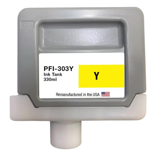 Canon PFI-303Y Standard-Yield Yellow Ink Cartridge, 2961B001AA