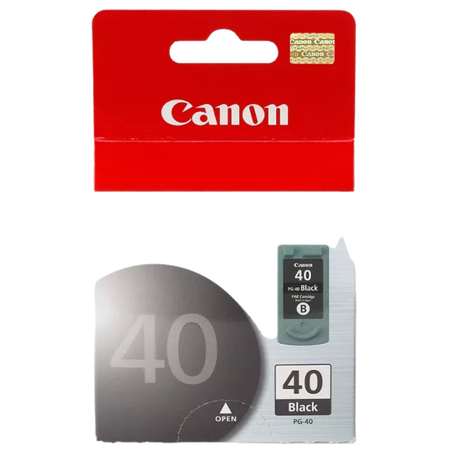 Canon PG-40 Standard Yield Black Ink Cartridge, 0615B002