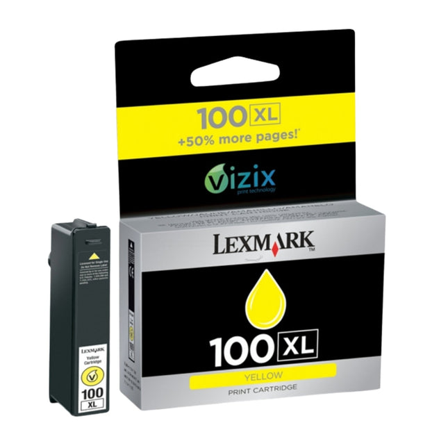 Original Lexmark 14N1095 100XL Yellow Ink Cartridge