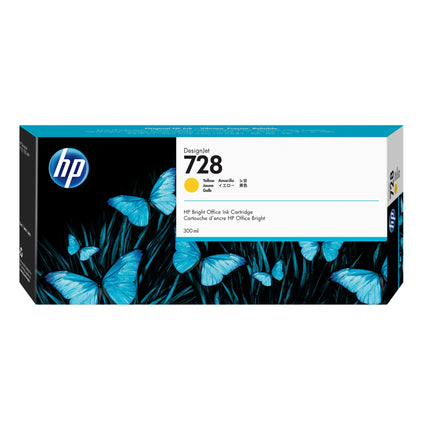 HP 728 300-ml (F9K15A) Yellow  Genuine Ink Cartridge