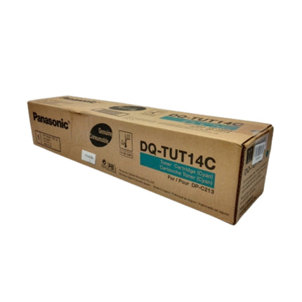 Original Panasonic DP-C213 Standard Yield Cyan Toner Cartridge, DQ-TUT14C