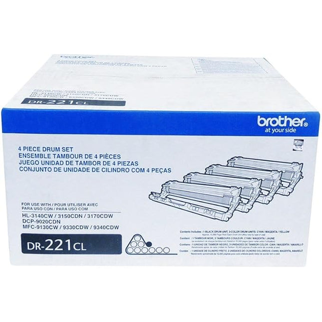Original Brother DR-221CL Standard Yield Multi-Color Imaging Drum, DR221CL
