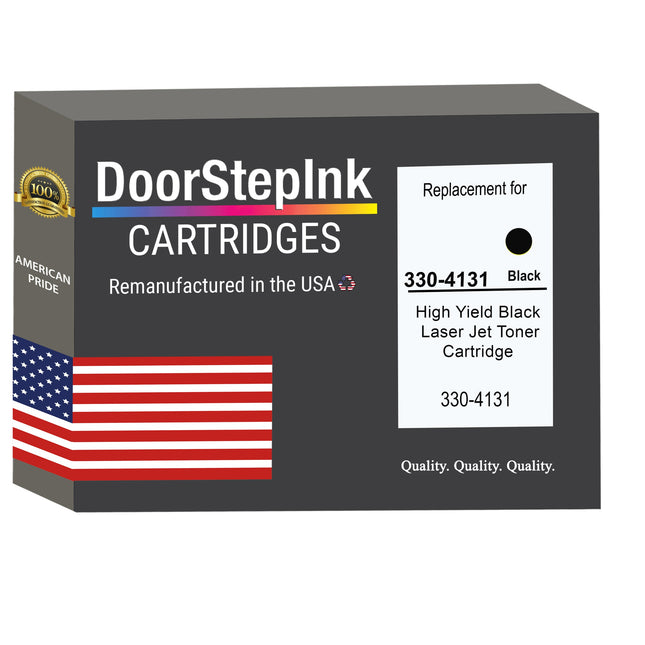 DoorStepInk Brand For Dell 330-4131 High Yield Black Remanufactured in the USA Toner Cartridge,330-4131