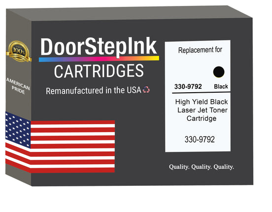 DoorStepInk Brand For Dell 330-9792 High Yield Black Remanufactured in the USA Toner Cartridge,330-9792