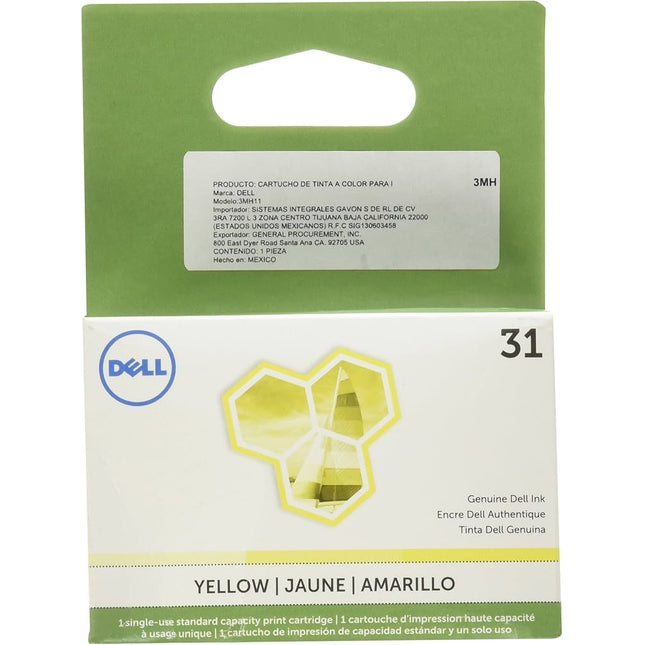 Original Dell 3MH11 High Yield Yellow Ink Cartridge ,14N1664