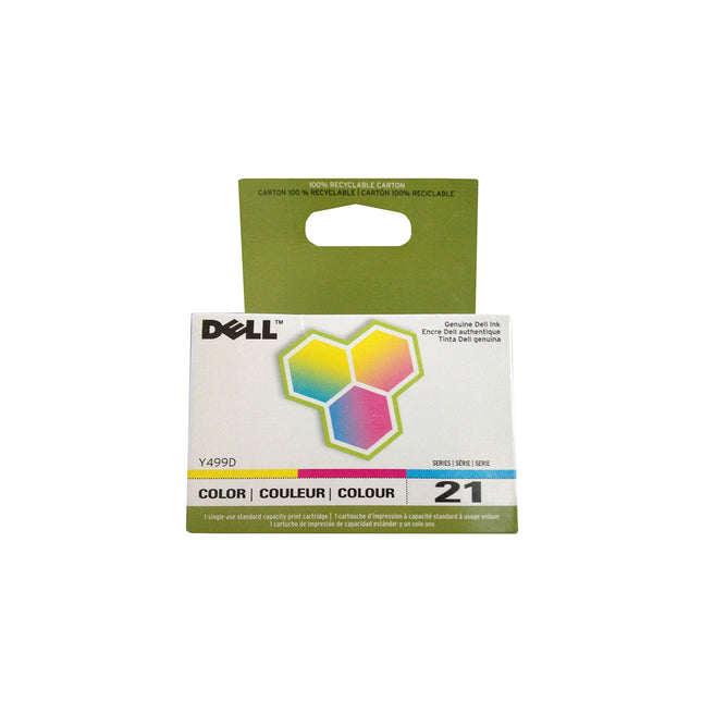 Original Dell Series 21 Standard Yield Color Ink Cartridge, Y499D